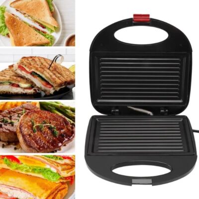 ELECTRIC DOUBLE SANDWICH TOAST TOASTER PLATE STEAKER KITCHEN GRILL